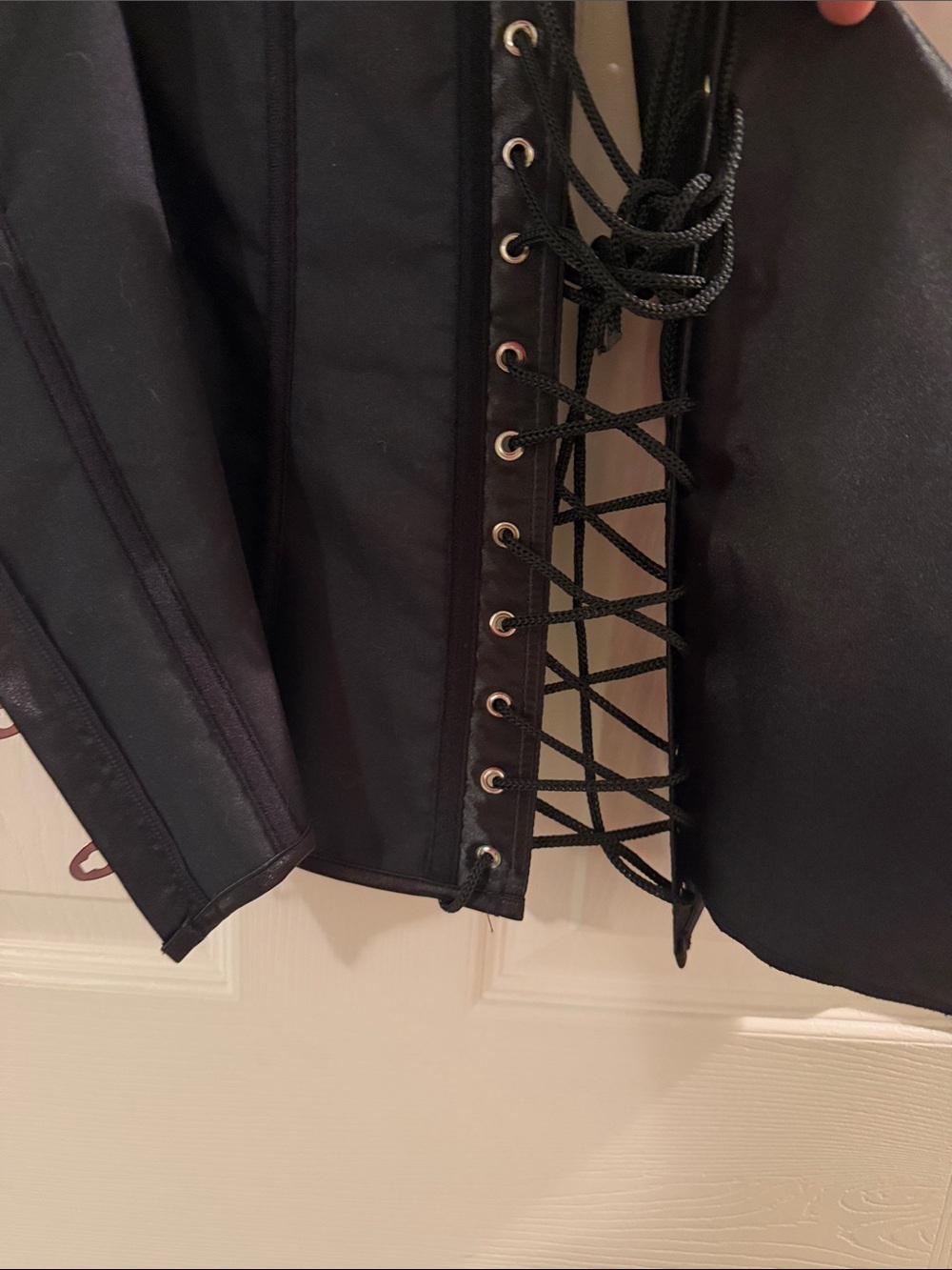 Hot Topic Lovesick Black and White Skeleton Corset Top - Picture 6 of 10